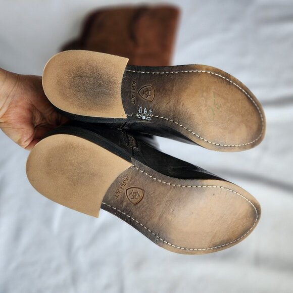 Ariat Side Zip Brown Tall Boots Women (9B) - Picture 11 of 16